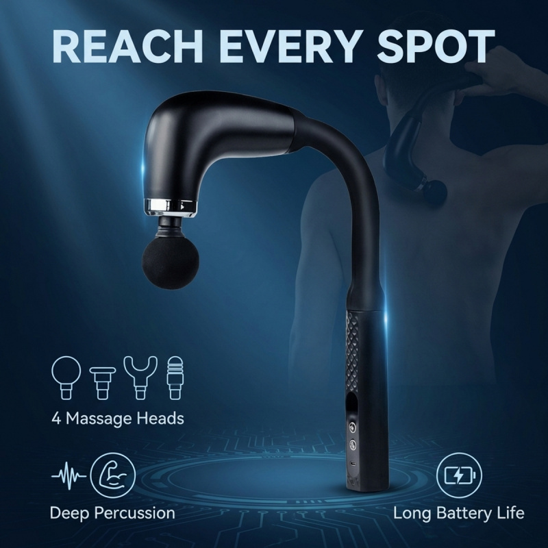 Health Wellness - Pistolet de massage musculaire électrique avec